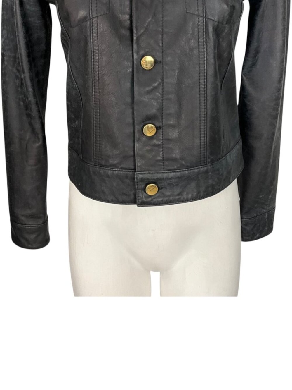 Derek Lam 10 Crosby Shearling Collar Leather Jacket 4 Indigo - Picture 12 of 15
